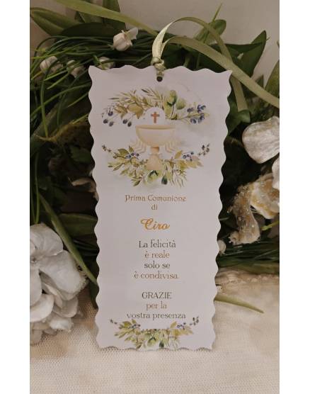 SEGNALIBRO PRIMA COMUNIONE 