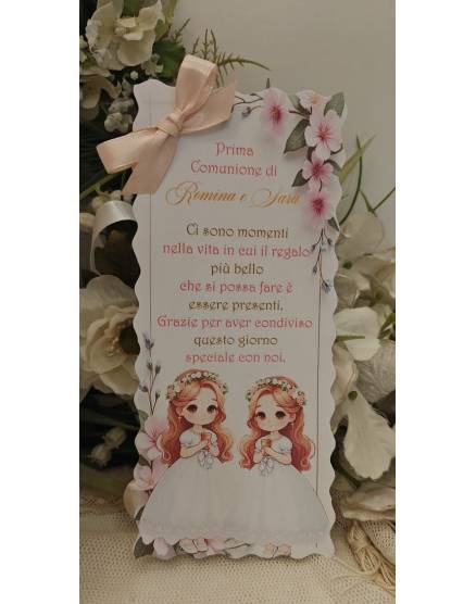 SEGNALIBRO PRIMA COMUNIONE 