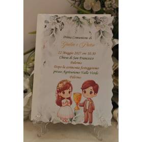 INVITO PRIMA COMUNIONE GEMELLI