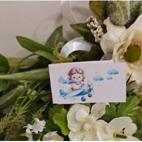 BIGLIETTINO NASCITA ORSETTO AVIATORE