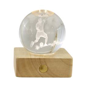 LAMPADA CALCIATORE LUCI A LED E CONFETTI