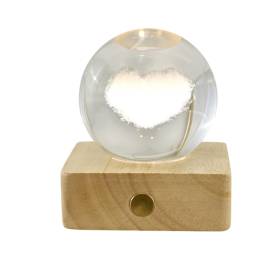 LAMPADA CUORE CON LUCI A LED E CONFETTI