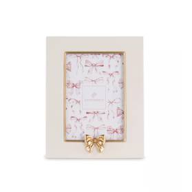 PORTAFOTO CON FIOCCO ORO CON CONFETTI