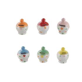 SALVADANAIO PALLONCINO CON SCATOLA E CONFETTI