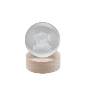 BOMBONIERA LAMPADA GIOSTRINA A LED CON CONFETTI