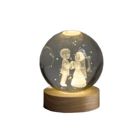 LAMPADA SPOSINI CON LUCI A LED E CONFETTI