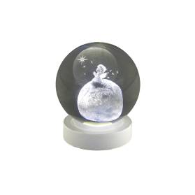 BOMBONIERA LAMPADA ANGELO A LED CON CONFETTI