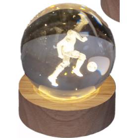 LAMPADA CALCIATORE LUCI A LED E CONFETTI