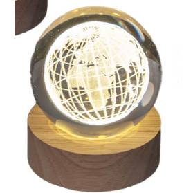 LAMPADA MONDO LUCI A LED E CONFETTI