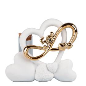 BOMBONIERA CUORI ORO INTRECCIATI NOZZE ORO