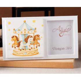 PORTAFOTO GIOSTRINA CON SCATOLA E CONFETTI