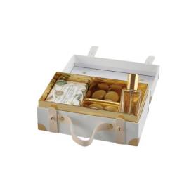 VALIGETTA COMPLEANNO CON 1 SAPONI e 1 PROFUMATORE E CONFETTI