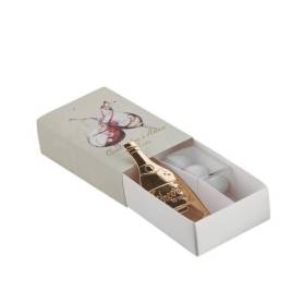 BOMBONIERA COMPLEANNO BOX CON APRIBOTTIGLIA E CONFETTI