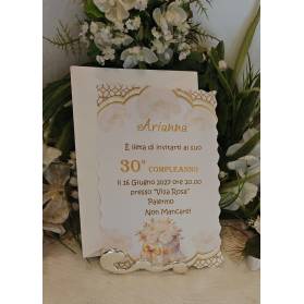 INVITO 30 ANNI DONNA CON BUSTA