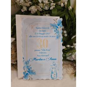 INVITO 30 ANNI GEMELLE CON BUSTA