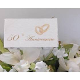 BIGLIETTINO CONFETTI NOZZE D'ORO