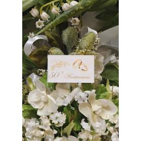 BIGLIETTINO CONFETTI NOZZE D'ORO