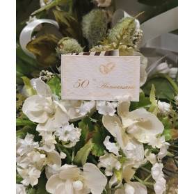 BIGLIETTINO CONFETTI NOZZE D'ORO