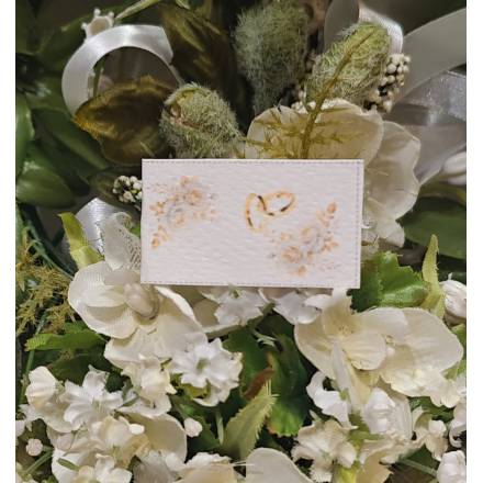 BIGLIETTINO NOZZE D'ORO