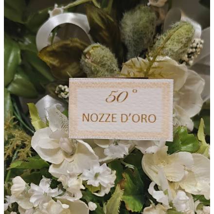BIGLIETTINO NOZZE D'ORO