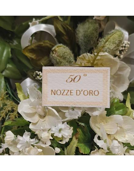 BIGLIETTINO NOZZE D'ORO