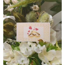 BIGLIETTINO CONFETTI NOZZE D'ORO