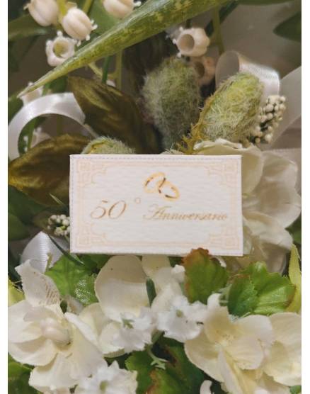 BIGLIETTINO NOZZE D'ORO