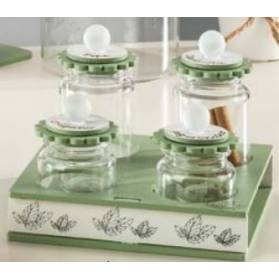 BOMBONIERA CONTENITORE AROMI MATRIMONIO CON CONFETTI