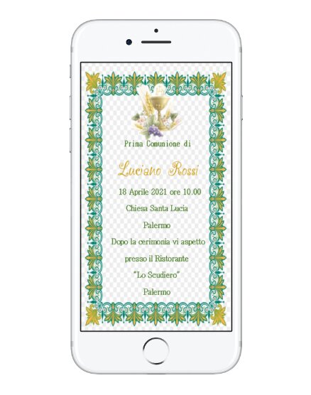 INVITO DIGITALE PRIMA COMUNIONE IN 12 ORE