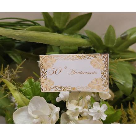 BIGLIETTINO NOZZE D'ORO