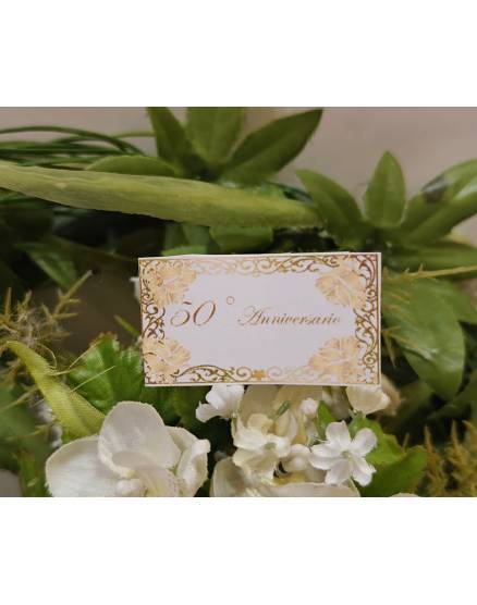 BIGLIETTINO NOZZE D'ORO