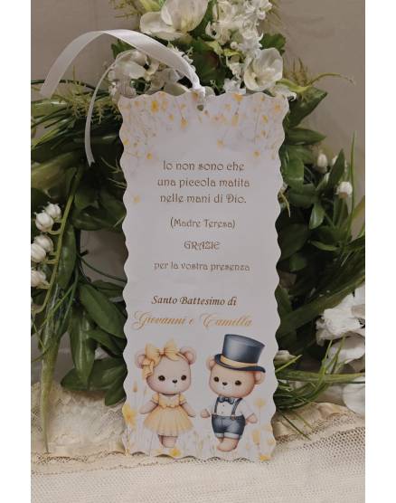 SEGNALIBRO battesimo