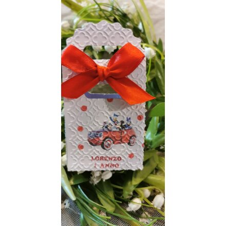 SCATOLINA PORTACONFETTI 1 ANNO CARS