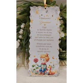 SEGNALIBRO BATTESIMO PICCOLO PRINCIPE