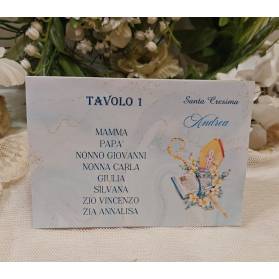 SEGNATAVOLO SANTA CRESIMA CON NOMI INVITATI
