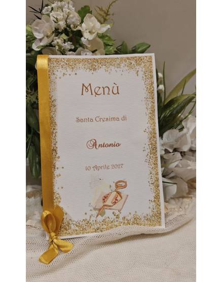 Menù Personalizzato per Santa Cresima 