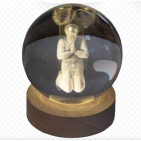 LAMPADA BIMBO CHE PREGA LUCI A LED E CONFETTI