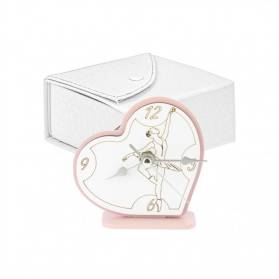 BOMBONIERA OROLOGIO CUORE BALLERINA