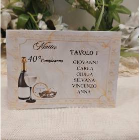 SEGNATAVOLO COMPLEANNO ADULTI CON NOMI INVITATI