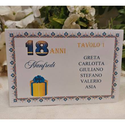 SEGNATAVOLO 18 ANNI