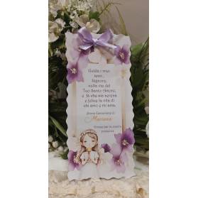 SEGNALIBRO PRIMA COMUNIONE RAGAZZA