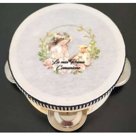 BOMBONIERA TAMBURELLO PRIMA COMUNIONE