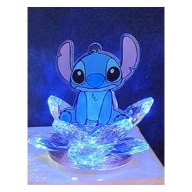 BOMBONIERA FIORE DI CRISTALLO CON STITCH LED COMPLETA DI CONFEZIONE