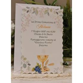 INVITO PRIMA COMUNIONE RAGAZZA
