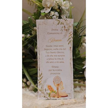 SEGNALIBRO PRIMA COMUNIONE 