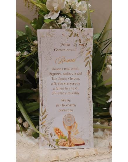 SEGNALIBRO PRIMA COMUNIONE 