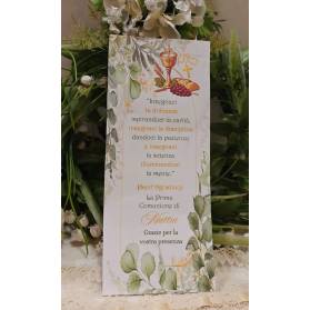 SEGNALIBRO PRIMA COMUNIONE RAGAZZO