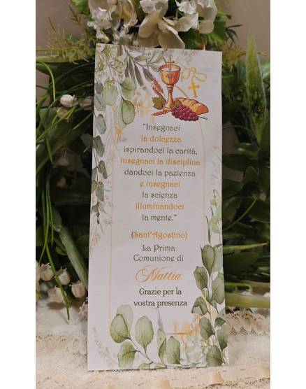 SEGNALIBRO PRIMA COMUNIONE 