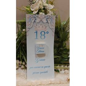 SEGNALIBRO 18 ANNI CON CIOCCOLATINO