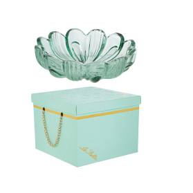 FIORE COPPETTA IN VETRO E CONFETTI